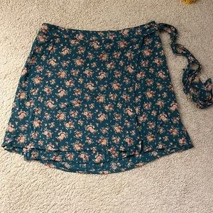 AE floral wrap skirt